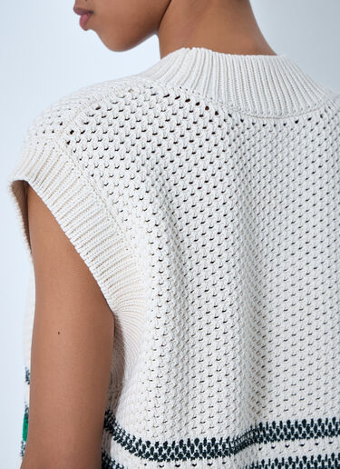 Lacoste Runway Knit Vest White lac0364001