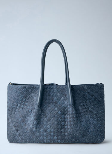 Bottega Veneta Large Pinacoteca Shoulder Bag Blue bov0264016