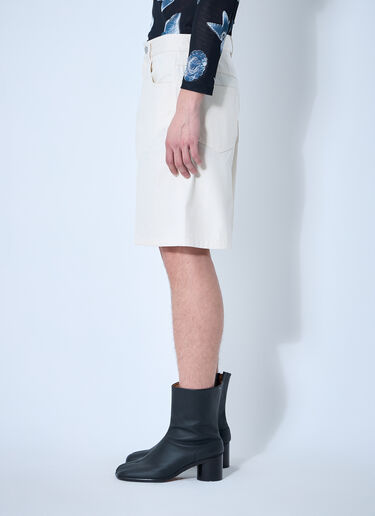 LN-CC® - Marni: Cotton Bermuda Shorts - White Marni Cotton Bermuda Shorts White mni0160005