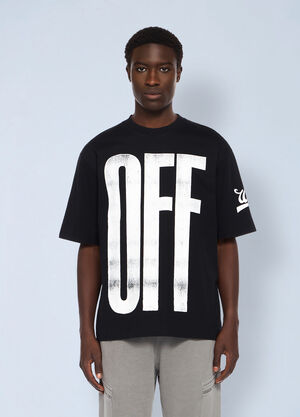 LN-CC® - Off-White: Big Off Diagonal Skate Logo T-Shirt - Black Off-White Big Off Diagonal Skate Logo T-Shirt Black ofw0162010