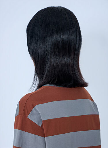 LN-CC® - Miu Miu: Striped Jersey T-Shirt - Grey Miu Miu Striped Jersey T-Shirt Grey miu0265013
