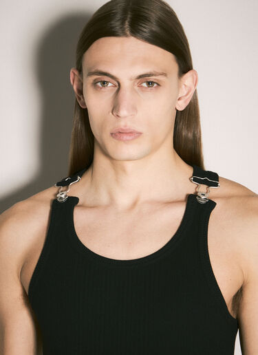 Jean Paul Gaultier Overall Buckles Tank Top Black jpg0359003