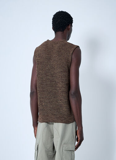 Noah Twisted Yarn Sweater Vest Brown noa0160019