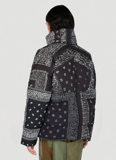 LN-CC® - Children Of The Discordance: Bandana Down Jacket - Black Children Of The Discordance Bandana Down Jacket Black cod0151006