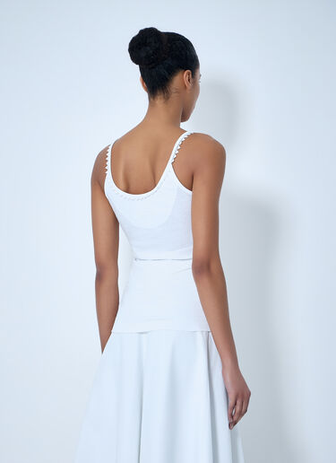 Jacquemus Ribbed Detail Camisole White jac0264021