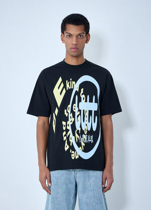 b.Eautiful x LTTT Logo Motif T-Shirt Black bea0363003