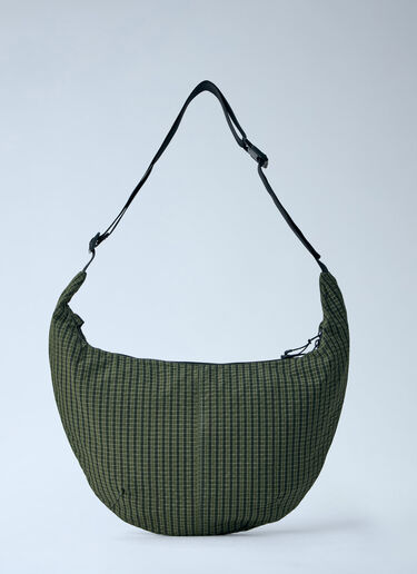 Comme des Garçons Homme 그리드 체크 숄더 백 카키 cdh0164006