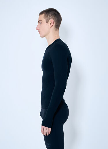 MM6 Maison Margiela x Salomon Textured Long-Sleeved Top Black mms0159007