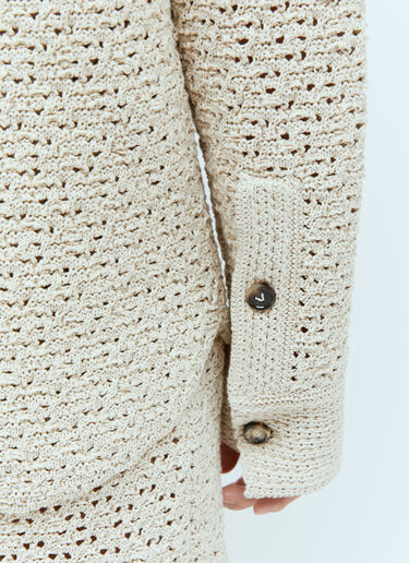 LN-CC® - Bottega Veneta: Textured Knit Shirt - Beige Bottega Veneta Textured Knit Shirt Beige bov0256030