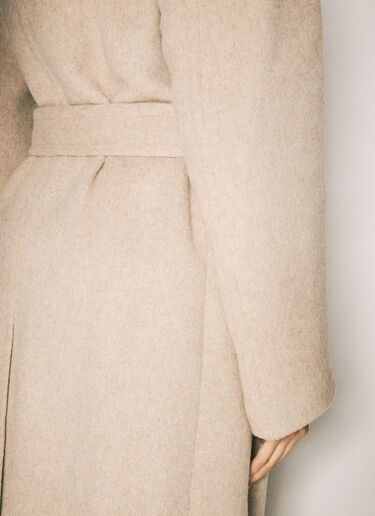 MM6 Maison Margiela 围裹式束带大衣 米色 mmm0257001