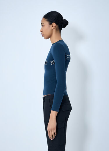 Balenciaga 星星刺绣罗纹上衣 深蓝 bal0263003