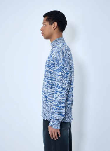 LN-CC® - Marni: Lana and Alpaca Cardigan - Blue Marni Lana and Alpaca Cardigan Blue mni0163001
