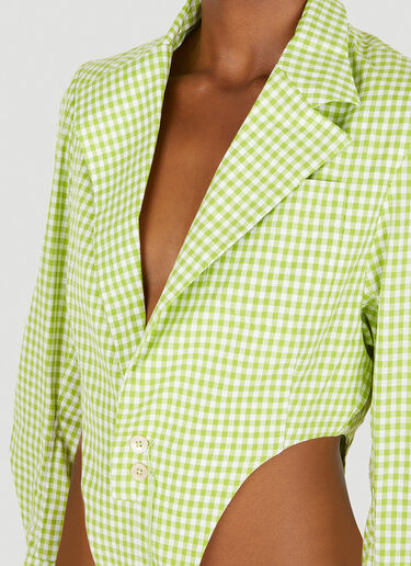 LN-CC® - Ninamounah: Bacteria Bodysuit - Green Ninamounah Bacteria Bodysuit Green nmo0248011