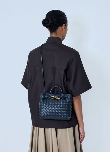 LN-CC® - Bottega Veneta: Small Andiamo Handbag - Blue Bottega Veneta Small Andiamo Handbag Blue bov0264011