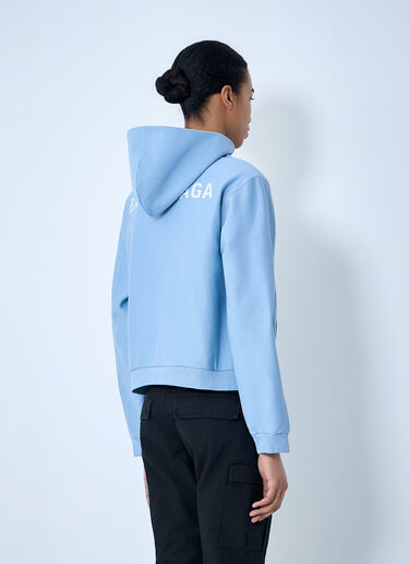 LN-CC® - Balenciaga: Zip-Up Hoodie - Blue Balenciaga Zip-Up Hoodie Blue bal0263005
