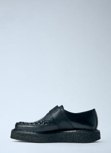 LN-CC® - Vivienne Westwood: Buckle Detail Leather Loafers - Black Vivienne Westwood Buckle Detail Leather Loafers Black vvw0264069
