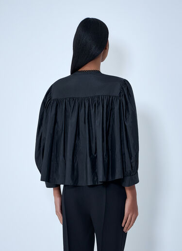 LN-CC® - Chloé: Ruffled Detail Blouse - Black Chloé Ruffled Detail Blouse Black chl0263015