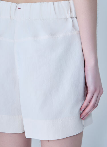 LN-CC® - Moncler Grenoble: Drawstring Shorts - White Moncler Grenoble Drawstring Shorts White mog0264006