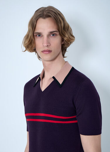 Dries Van Noten Knit Polo Shirt Navy dvn0163026