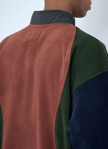 LN-CC® - Brain Dead: Fleece Pullover With Button Placket - Navy Brain Dead Fleece Pullover With Button Placket Navy bra0162012