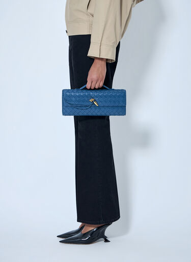 Bottega Veneta Long Andiamo Clutch Blue bov0264009