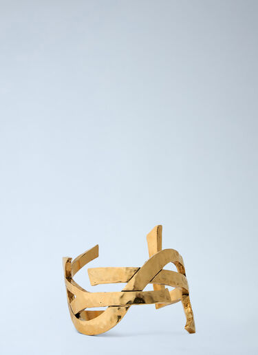 LN-CC® - Saint Laurent: Cassandre Bracelet - Gold Saint Laurent Cassandre Bracelet Gold sla0260024