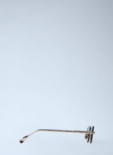 LN-CC® - Kuboraum: H65 Oval Sunglasses - Gold Kuboraum H65 Oval Sunglasses Gold kub0364004