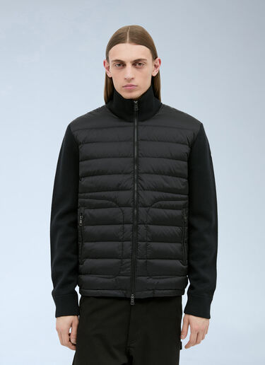 Moncler Padded Zip-Up Cardigan Black mon0157025