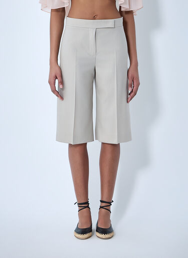 LN-CC® - Max Mara: Tailored Bermuda Shorts - Beige Max Mara Tailored Bermuda Shorts Beige max0264308