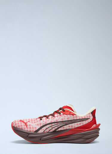 LN-CC® - Puma: Deviate NITRO™ 4 Check Sneakers - Red Puma Deviate NITRO™ 4 Check Sneakers Red pum0164001