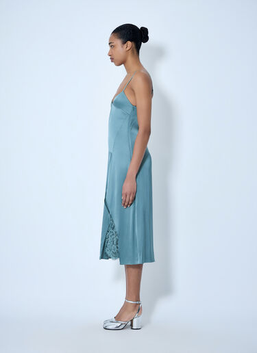 Acne Studios Lace-Trimmed Slip Dress Light Green acn0264026