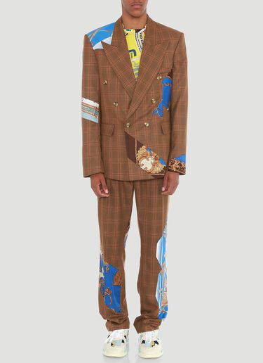 LN-CC® - Ahluwalia Studio: Grandad Pants - Brown Ahluwalia Studio Grandad Pants Brown ahl0140002