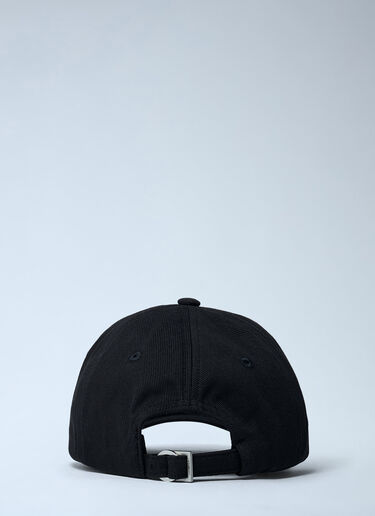 LN-CC® - Jacquemus: Logo Motif Baseball Cap - Black Jacquemus Logo Motif Baseball Cap Black jac0162023