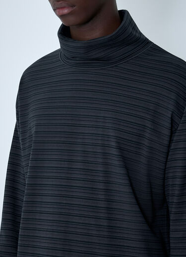 Comme des Garçons Homme 터틀넥 스트라이프 스웨터 회색 cdh0162004