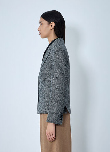 Max Mara Single-Breasted Blazer Grey max0262003