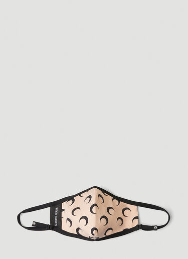 LN-CC® - Marine Serre: Moon Print Face Mask - Beige Marine Serre Moon Print Face Mask Beige mrs0342008