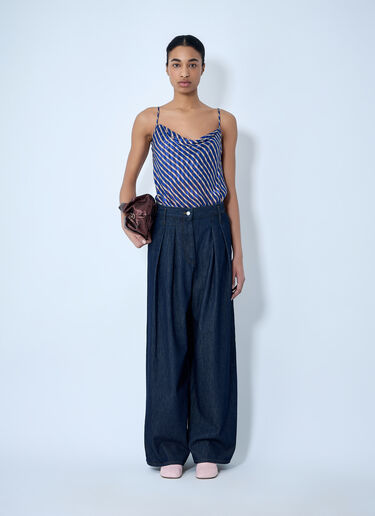 LN-CC® - Dries Van Noten: Wide-Leg Denim Trousers - Blue Dries Van Noten Wide-Leg Denim Trousers Blue dvn0263012