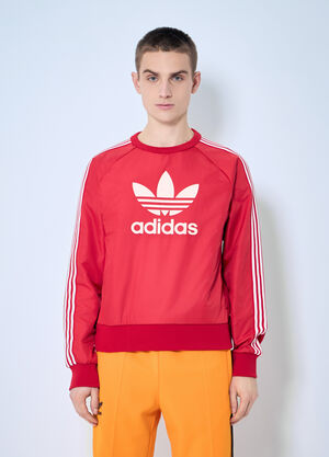 LN-CC® - adidas by Wales Bonner: Logo Motif Sweatshirt - Red adidas by Wales Bonner Logo Motif Sweatshirt Red awb0359019