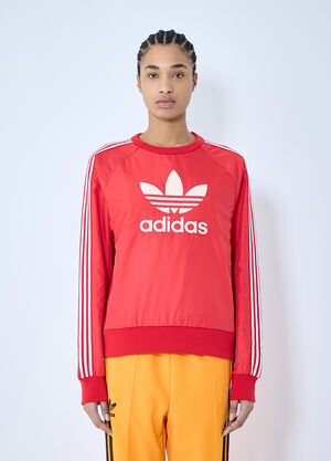 LN-CC® - adidas by Wales Bonner: Logo Motif Sweatshirt - Red adidas by Wales Bonner Logo Motif Sweatshirt Red awb0359019