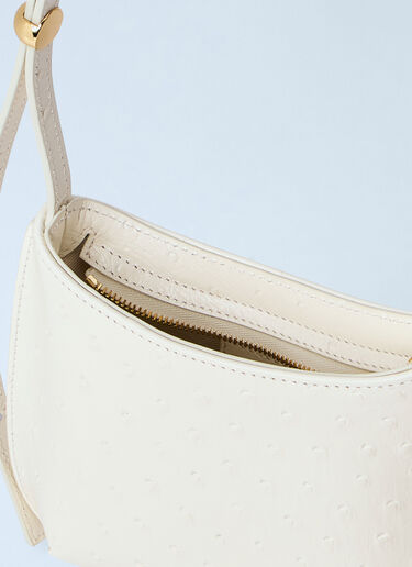 LN-CC® - Jacquemus: Le Petit Bisou Shoulder Bag - White Jacquemus Le Petit Bisou Shoulder Bag White jac0264055