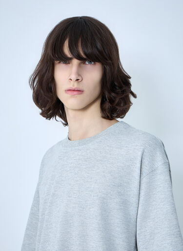 LN-CC® - Saint Laurent: Cassandre Oversize T-Shirt - Grey Saint Laurent Cassandre Oversize T-Shirt Grey sla0162009