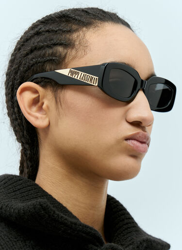 LN-CC® - Poppy Lissiman: Stevie Sunglasses - Black Poppy Lissiman Stevie Sunglasses Black ppl0253007