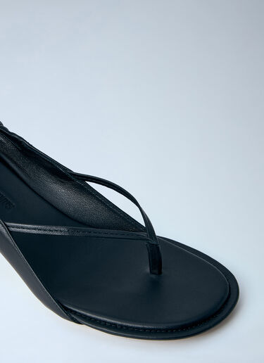 LN-CC® - Jacquemus: The Low Sandals - Black Jacquemus The Low Sandals Black jac0264037