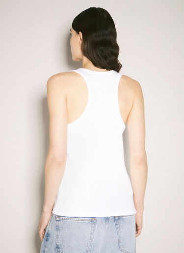 LN-CC® - Jean Paul Gaultier: Overall Buckles Tank Top - White Jean Paul Gaultier Overall Buckles Tank Top White jpg0359002