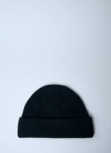 LN-CC® - Gucci: GG Wool-Blend Beanie - Black Gucci GG Wool-Blend Beanie Black guc0159079