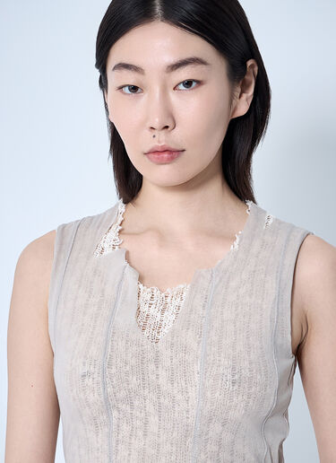 LN-CC® - Our Legacy: Ragged Vest - Beige Our Legacy Ragged Vest Beige our0261007