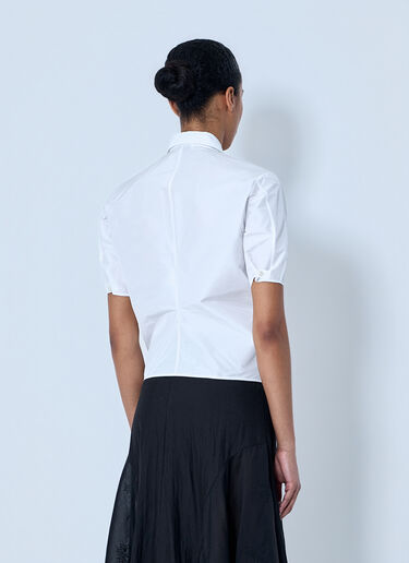 Jil Sander 短袖纯棉府绸衬衫 白色 jil0264032
