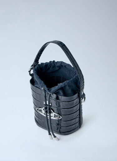 Vivienne Westwood Daisy Drawstring Bucket Bag  Black vww0363006