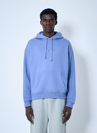 LN-CC® - Awake NY: Logo Motif Hooded Sweatshirt - Blue Awake NY Logo Motif Hooded Sweatshirt Blue awk0160002