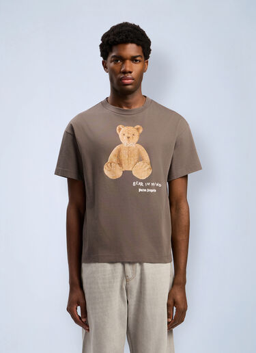 LN-CC® - Palm Angels: Bear In Mind 티셔츠 - 회색 Palm Angels Bear In Mind 티셔츠 회색 pma0162046